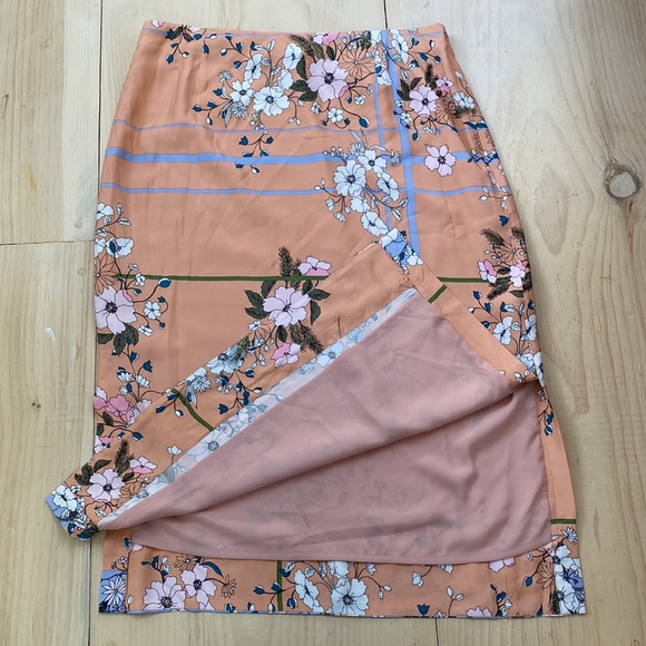 NWT JCrew midi floral slip skirt - Picture 5 of 6